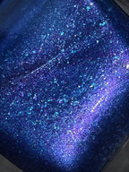 Plasmatic | Sapphire Blue Jelly Nail Polish with Cyan Illumination, Violet-Pink Shift & Aqua Flakes- Liquid Krystal Co. Handmade Indie Lacquer