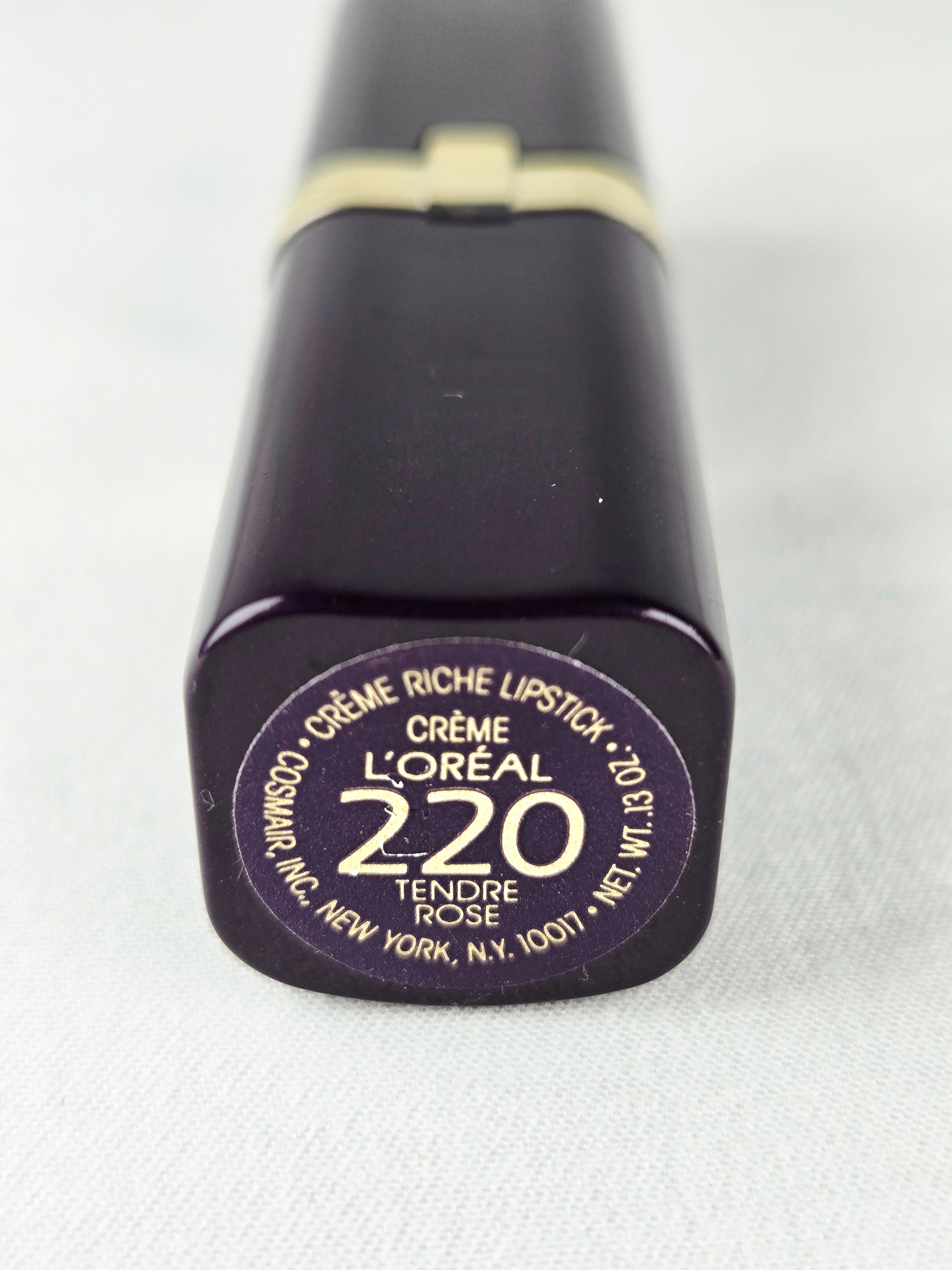 L’Oréal Vintage Crème Riche Lipstick No. 220 “Tendre Rose” | Classic Rose Pink | Discontinued