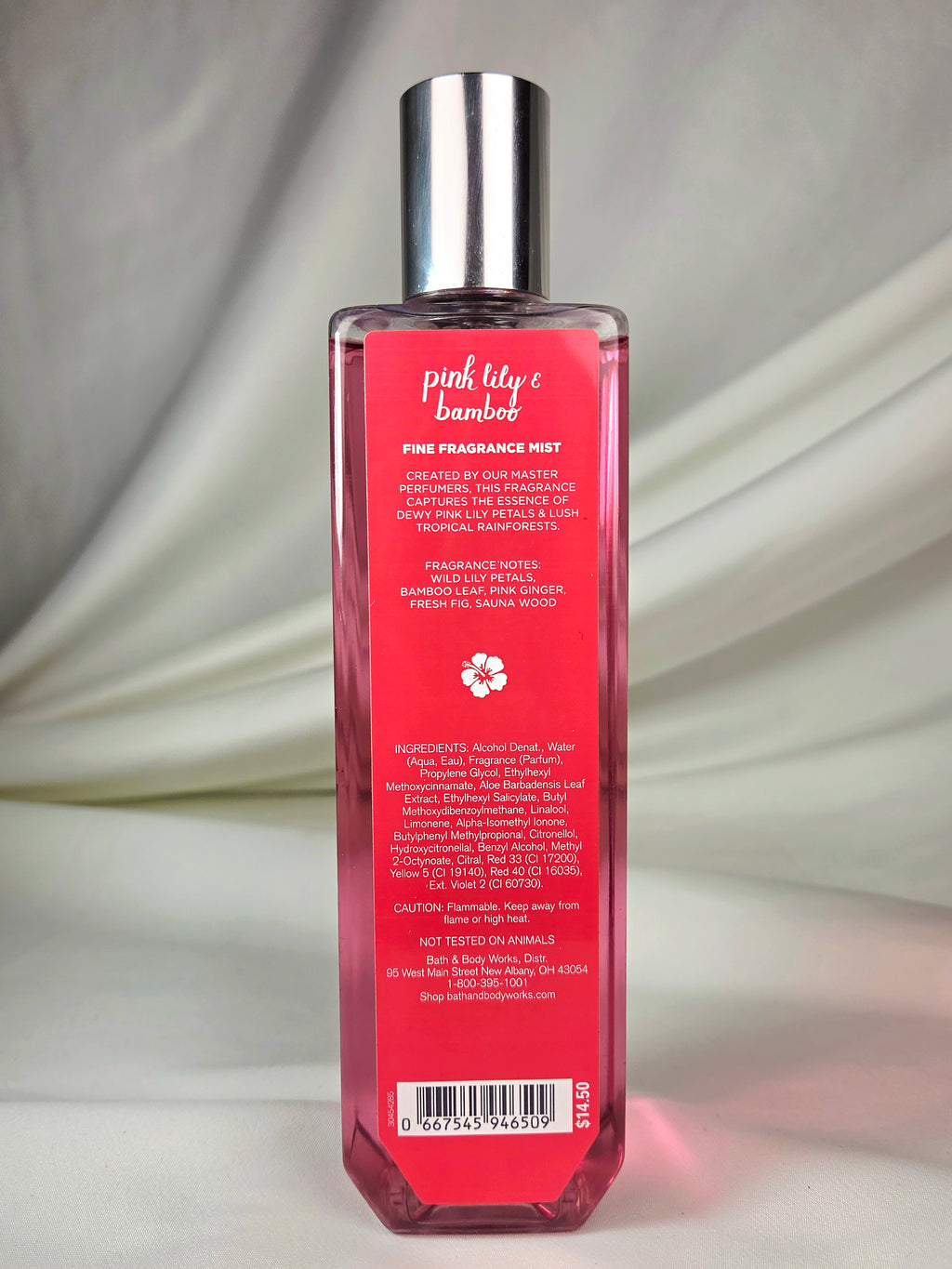 Bath & Body Works Pink Lily & Bamboo Fine Fragrance Mist 8 oz Discontinued Scent