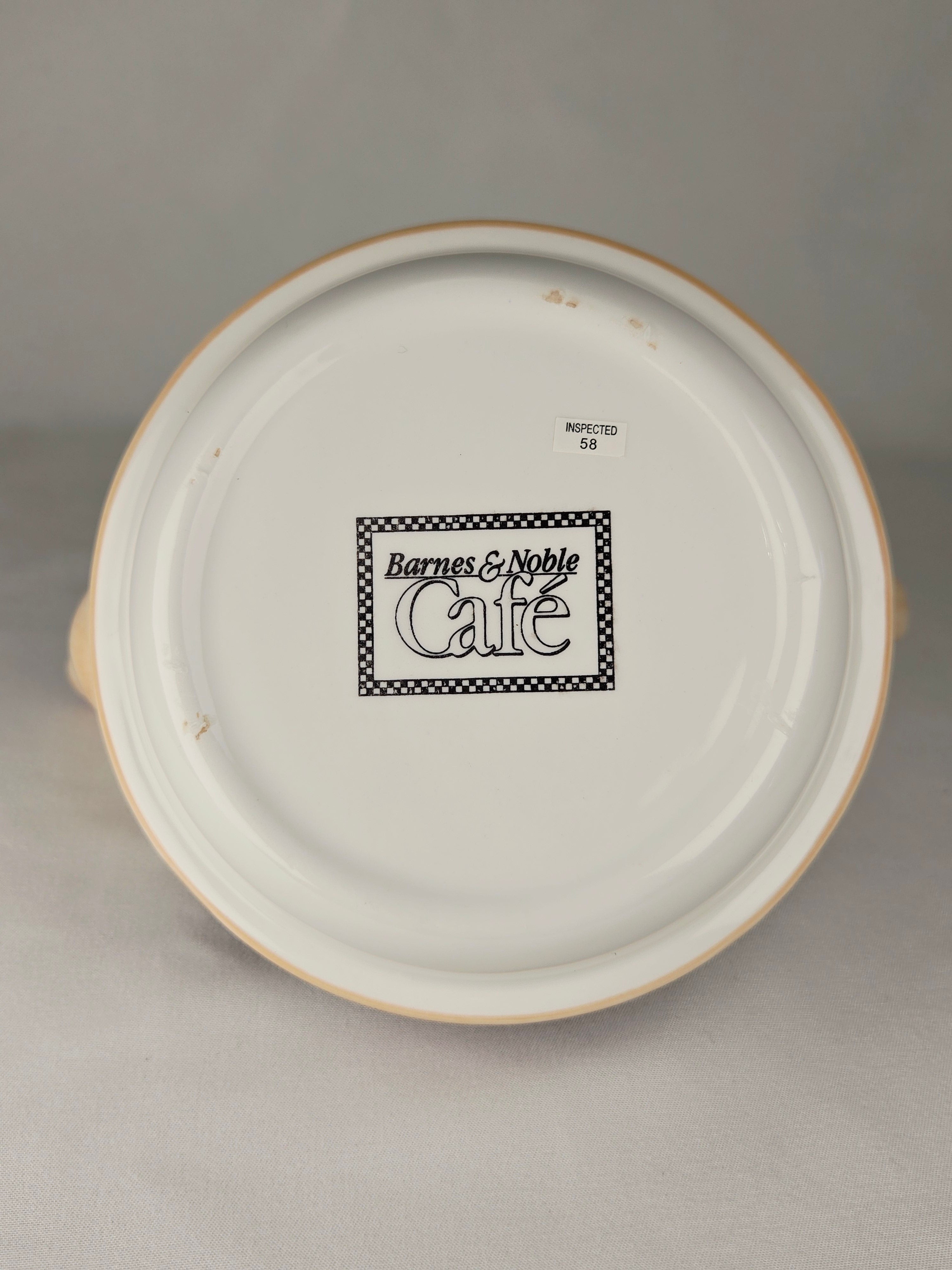 Barnes & Noble Café Floral Teapot & Matching Cup Set | Hand-Painted Stoneware |Cottage Café Style