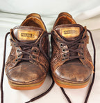 Pikolinos Brown Leather Laser Cut Lace Up Shoes EU 36 Artisan Comfort Oxfords