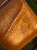Xiāntáo Elixir | Golden Honey Peach Shimmer Nail Polish | Liquid Krystal Co. Handmade Indie Lacquer