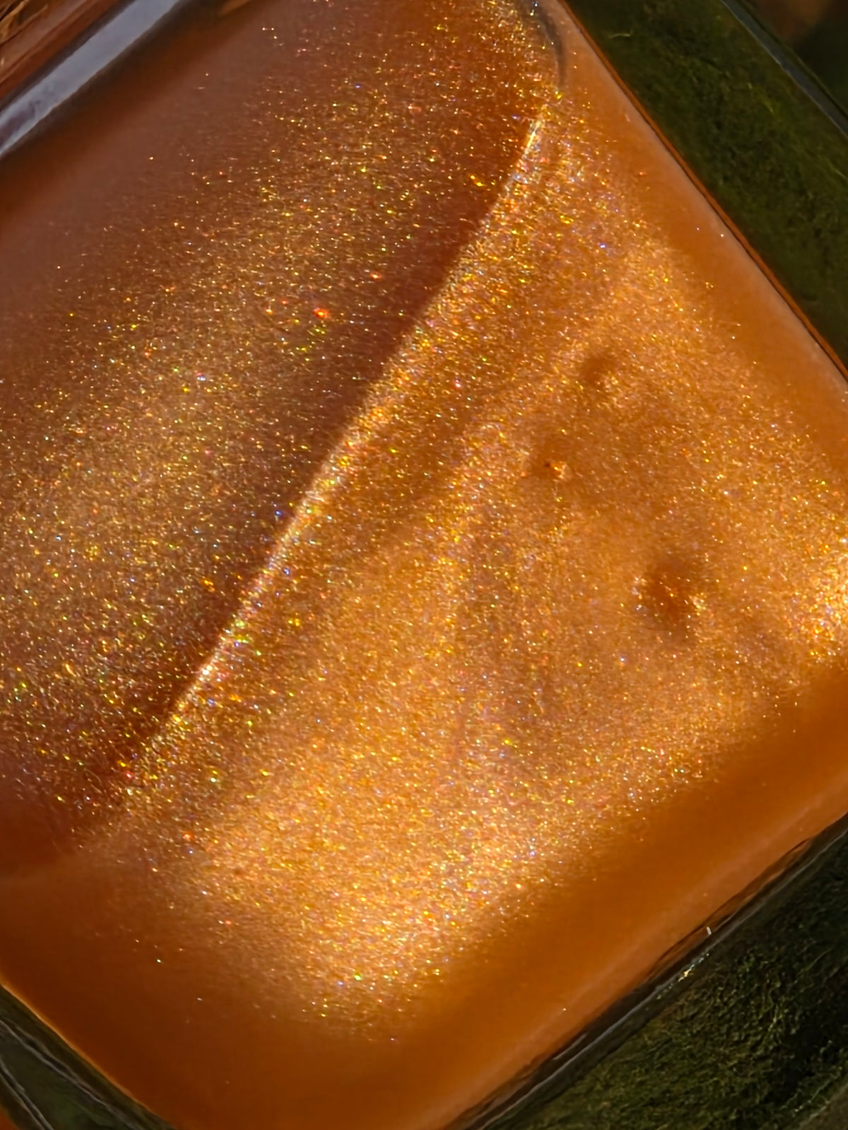 Xiāntáo Elixir | Golden Honey Peach Shimmer Nail Polish | Liquid Krystal Co. Handmade Indie Lacquer
