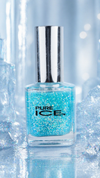 Pure Ice “Once Again!” Glitter Nail Polish – Aqua Blue Sparkle Y2K Shade 306CP