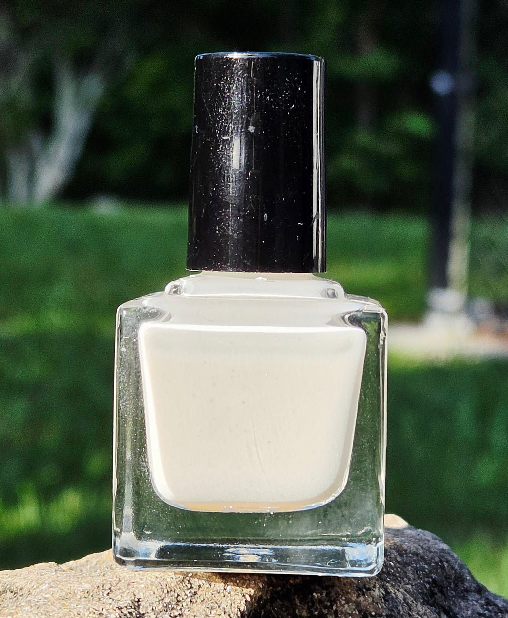 Gilded Dove Ivory Gold Shimmer Nail Polish Prototype | Liquid Krystal Co.