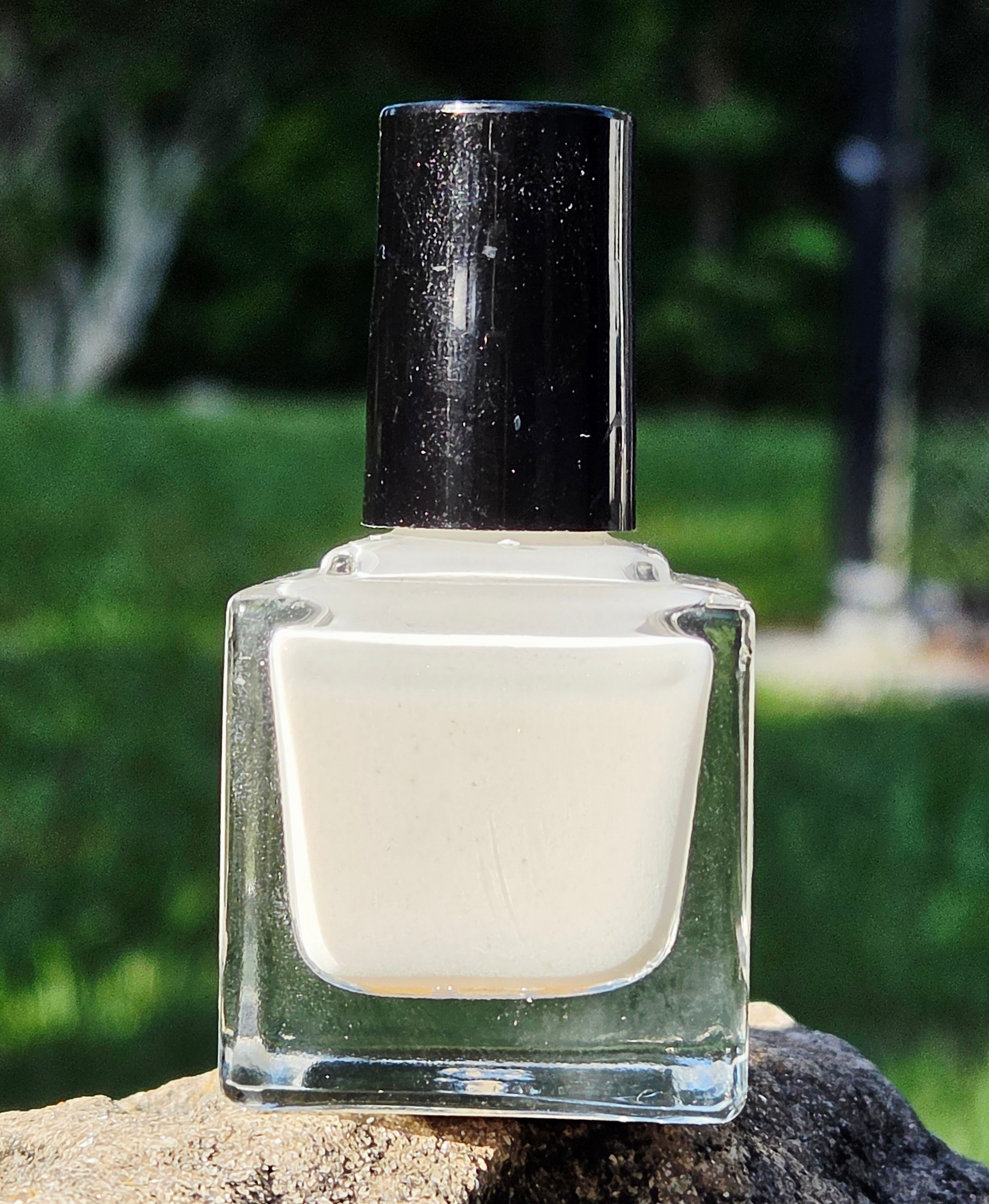 Gilded Dove Ivory Gold Shimmer Nail Polish Prototype | Liquid Krystal Co.