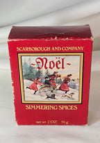 Vintage 1986 Scarborough & Company Noël Simmering Spices 2 oz Holiday Home Fragrance