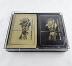 Coors Brewery Vintage Advertising Bridge Playing Cards Set – Black & Gold Adolph Coors Company Decks | Mid-Century Bar Memorabilia