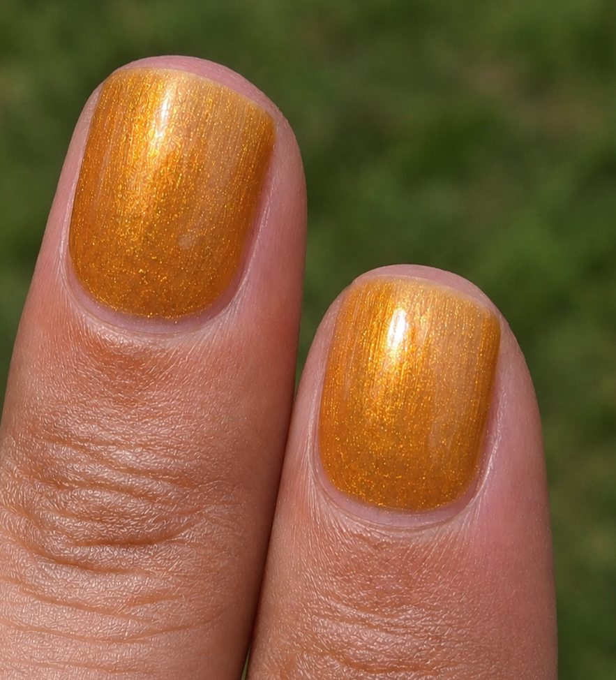 Liquescent Divinity - Sheer Antique Gold Shimmer Nail Polish - Liquid Krystal Co.  Handmade Indie Lacquer