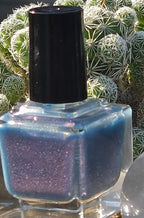 Sirius Scintillation – Handmade Indie Nail Polish | Blue-Violet Jelly | Red, Blue & White Microflakes | Buildable Celestial Shimmer | Liquid Krystal Co. Prototype