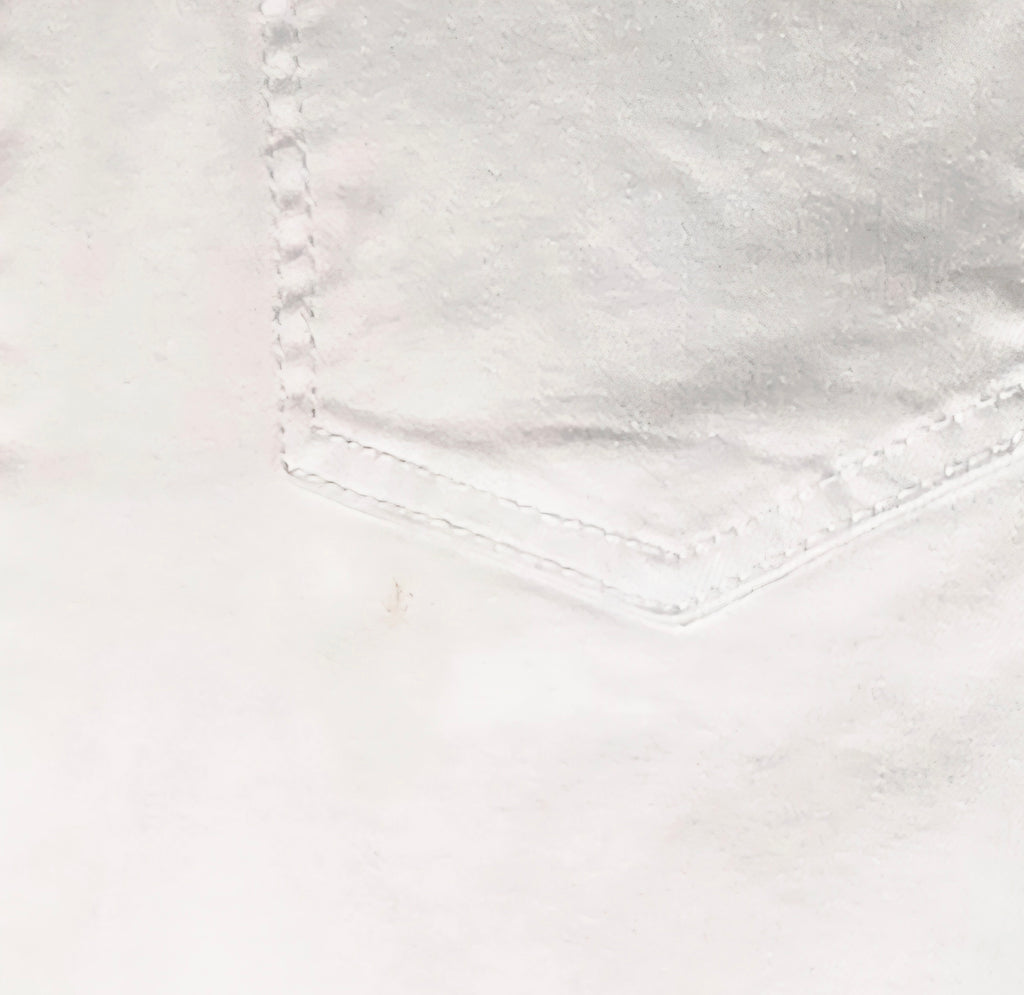 INC International Concepts White Floral Embroidered Straight Leg Crop Jeans Size 6 NWT