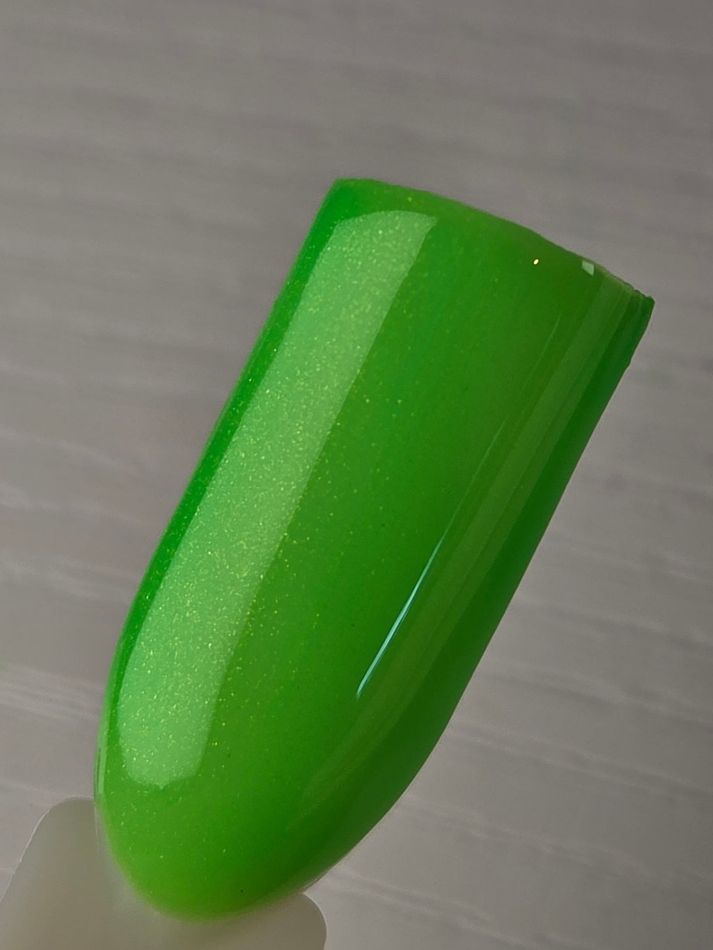 Ectophoria- Neon Radioactive Green Gold Shimmer Glow In The Dark Blacklight Reactive Indie Lacquer Handmade Indie Nail Polish