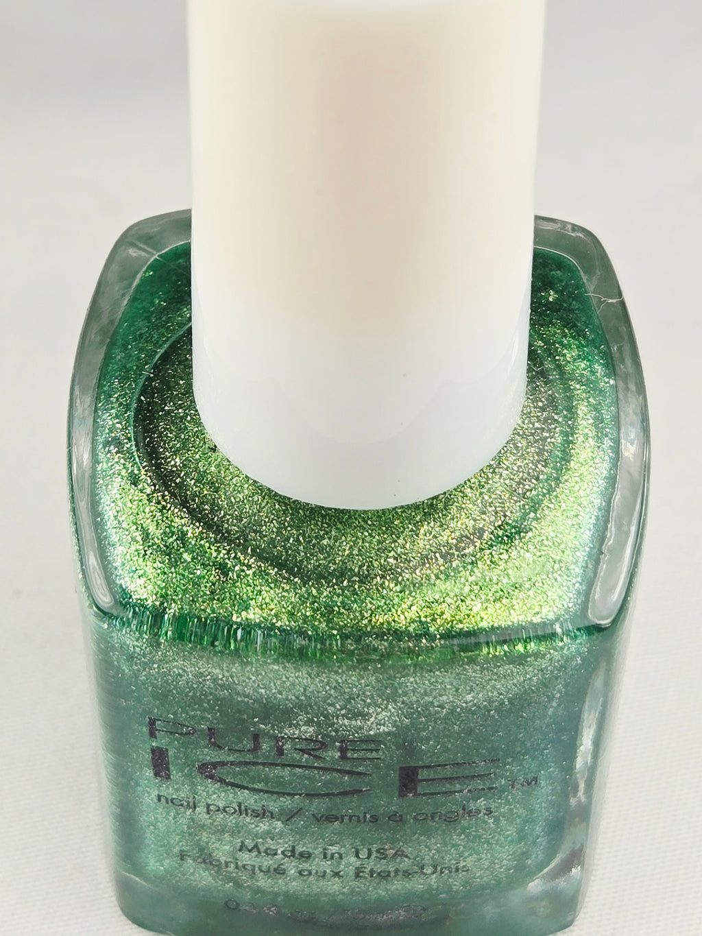 Pure Ice Lucky Charming Nail Polish 1023 Emerald Green Glitter Shimmer Lacquer .5 oz