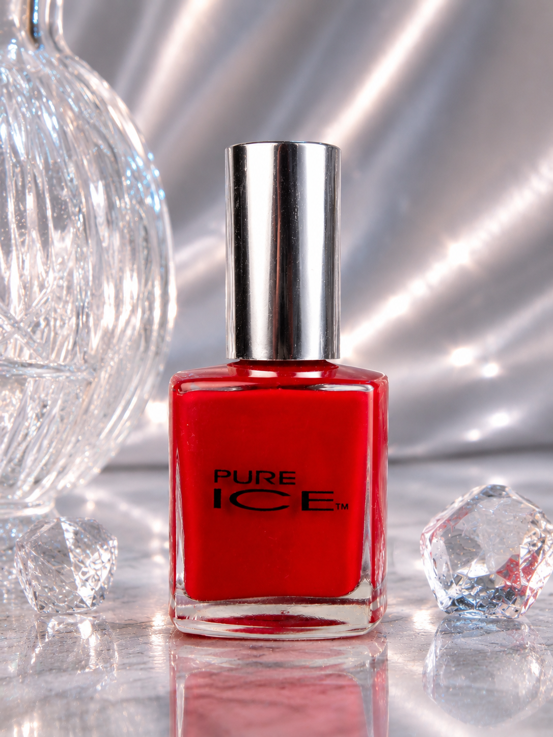 Pure Ice Siren Nail Polish 603CP Bright Cherry Red Creme Nail Lacquer .5 oz