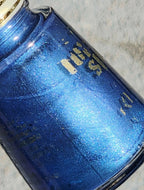 Vintage Revlon Top Speed Typhoon 360 Blue Shimmer Nail Polish Rare Discontinued