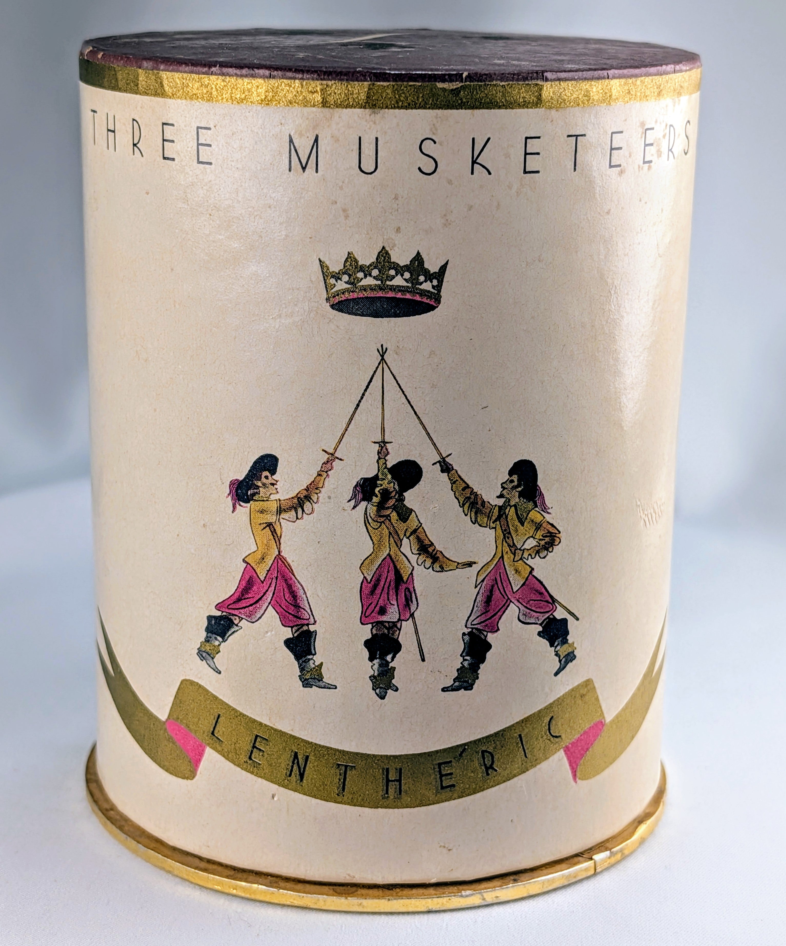 Vintage Lentheric “Three Musketeers” Men’s Grooming Set w/ Original Presentation Box – After Shave, Cologne & Powder Collection