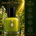 Golden Thicket | Lime Green Nail Lacquer with Gold Sheen | Liquid Krystal Co