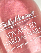 Sally Hansen Advanced Hard As Nails Thunder 2764-44 Pink Shimmer Nail Polish Collectible