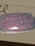 Sirius Scintillation – Handmade Indie Nail Polish | Blue-Violet Jelly | Red, Blue & White Microflakes | Buildable Celestial Shimmer | Liquid Krystal Co. Prototype