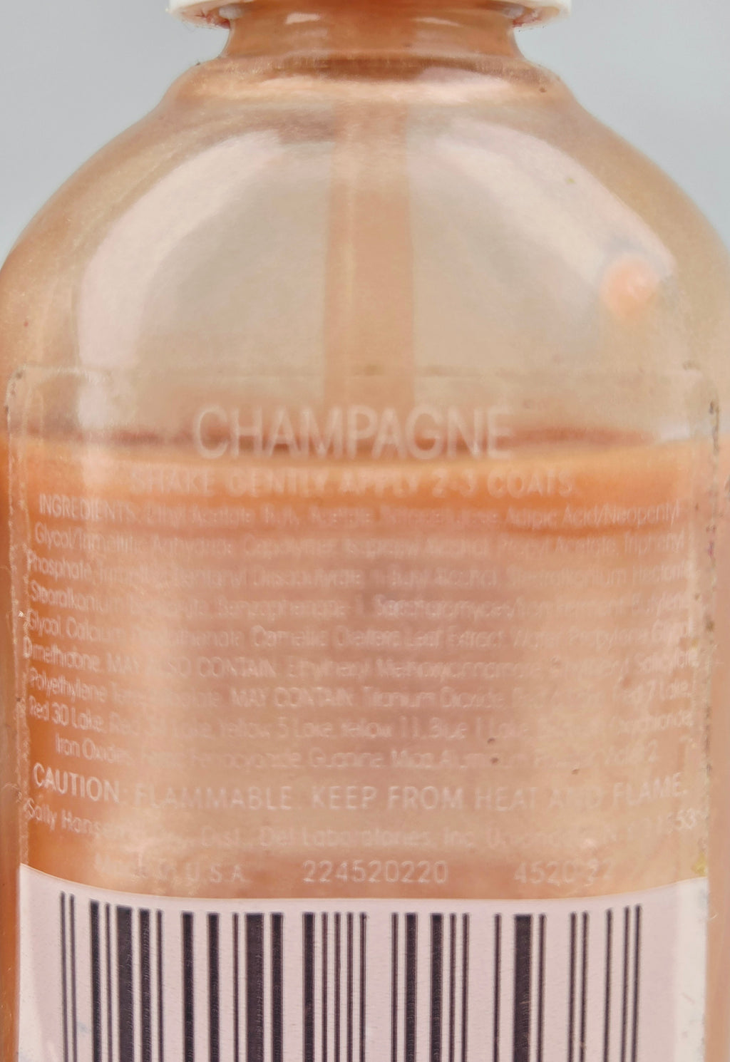 Vintage Sally Hansen Hard As Nails Champagne Frost & Champagne Nail Polish Lot Collectible