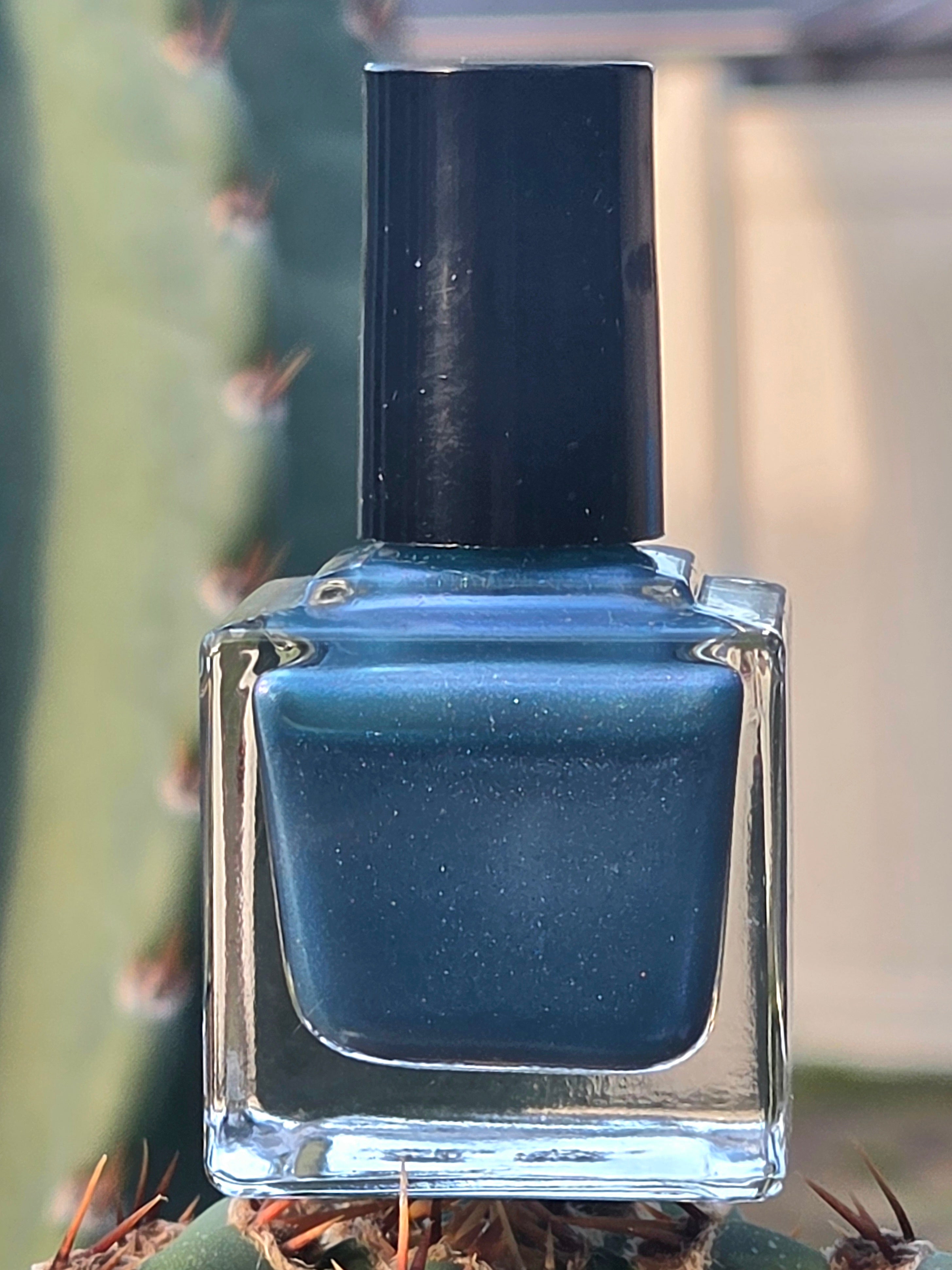 Astratide – Metallic Blue Nail Polish | Celestial Shimmer | Handmade Indie Nail Lacquer | Liquid Krystal Co. Prototype