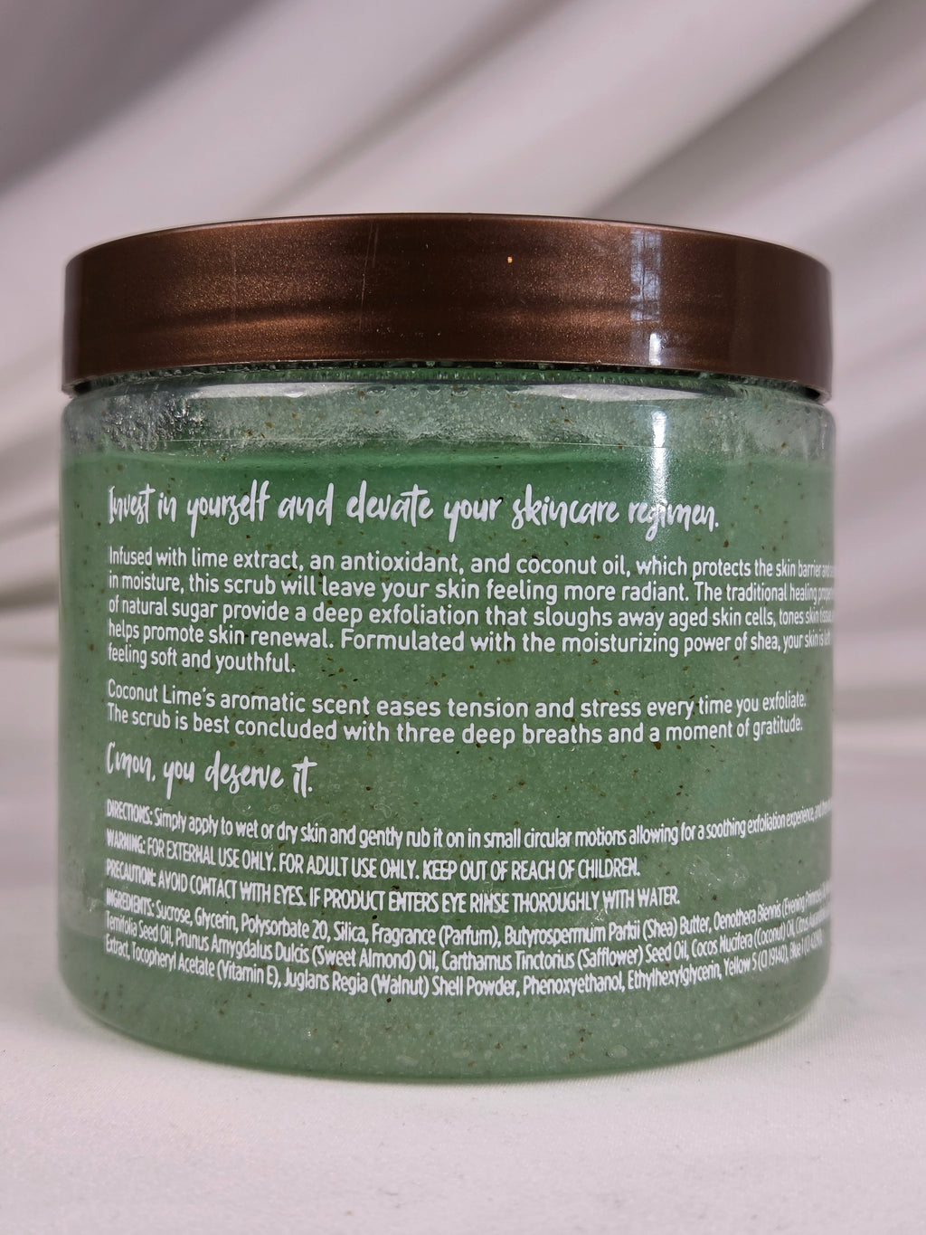 Equate Coconut Lime Shea Sugar Scrub 18 oz Coconut Oil Lime Extract Body Exfoliator