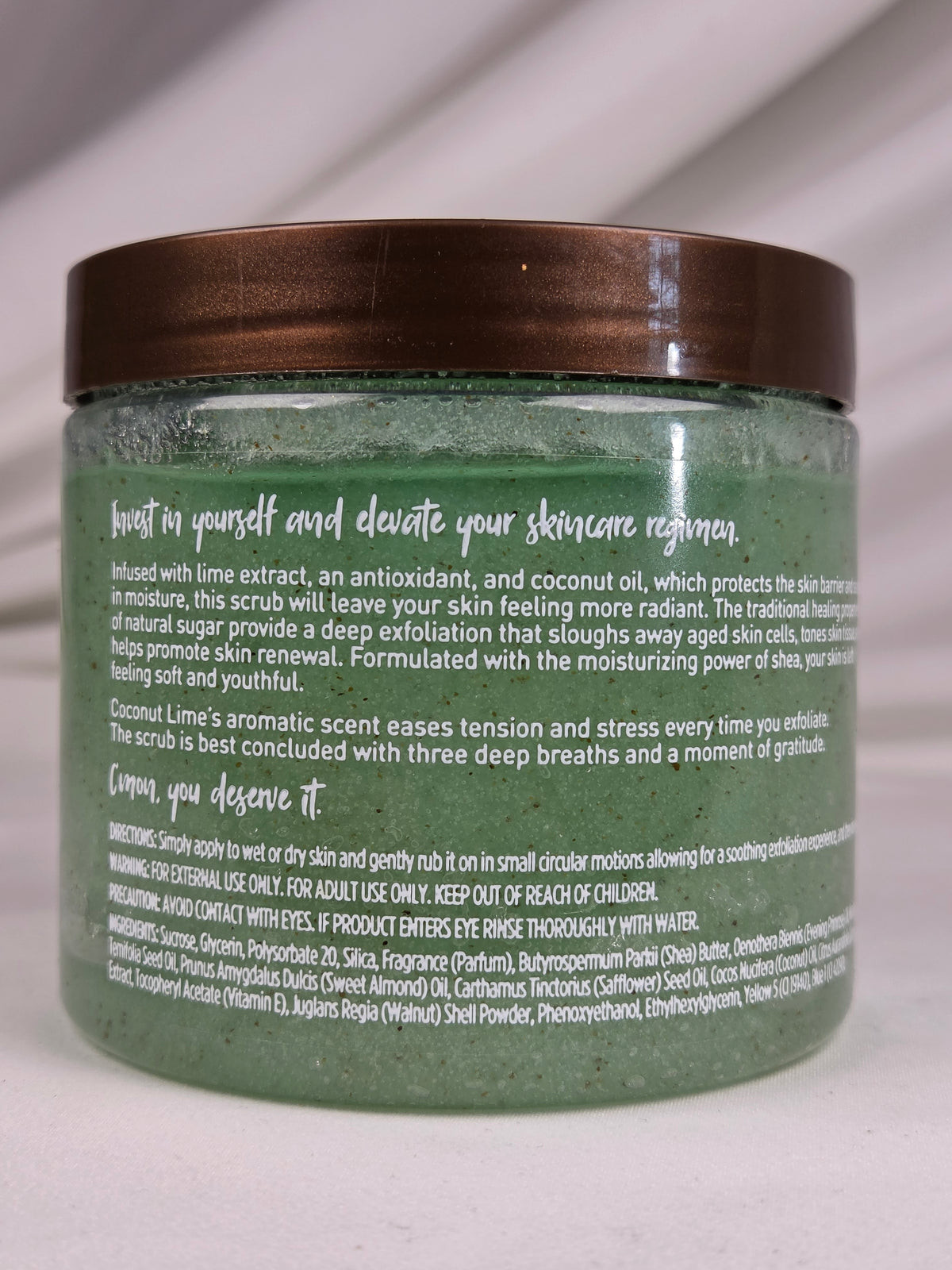 Equate Coconut Lime Shea Sugar Scrub 18 oz Coconut Oil Lime Extract Body Exfoliator