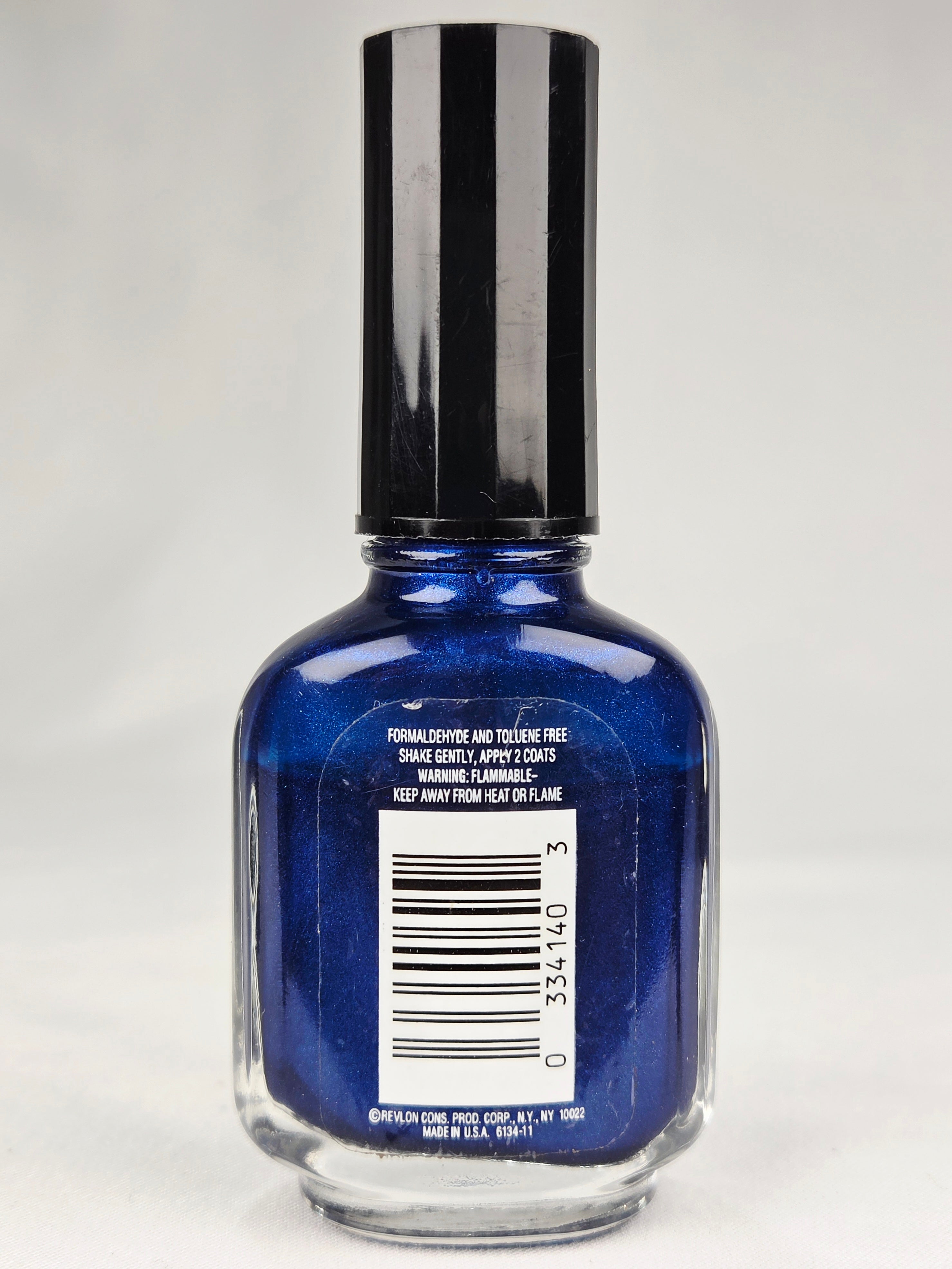 Revlon Street Wear Midnight 11 Nail Color Vintage Exteremly Rare Royal Blue Shimmer Nail Polish Collectible
