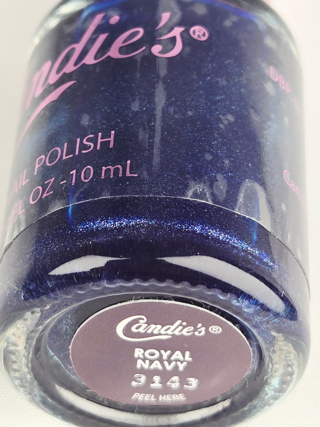 Candie’s Nail Polish “Royal Navy” 3143 – Deep Navy Blue Shimmer Nail Lacquer 0.34 oz