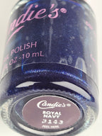 Candie’s Nail Polish “Royal Navy” 3143 – Deep Navy Blue Shimmer Nail Lacquer 0.34 oz