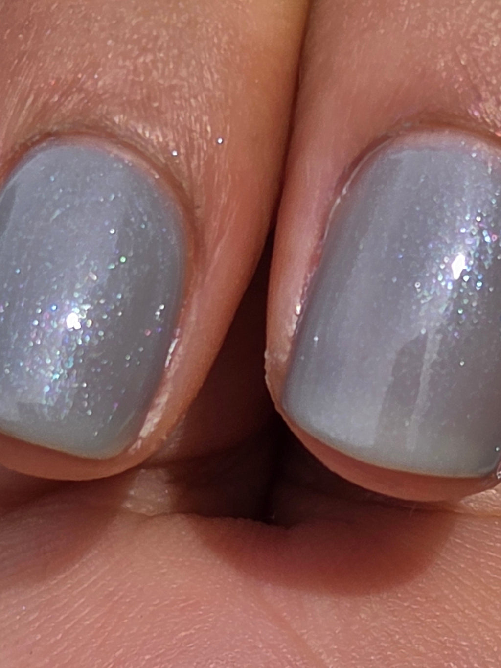 Mystic Foglight - Gray Nail Polish with Multicolor Shimmer | Liquid Krystal Co. Handmade Indie Lacquer