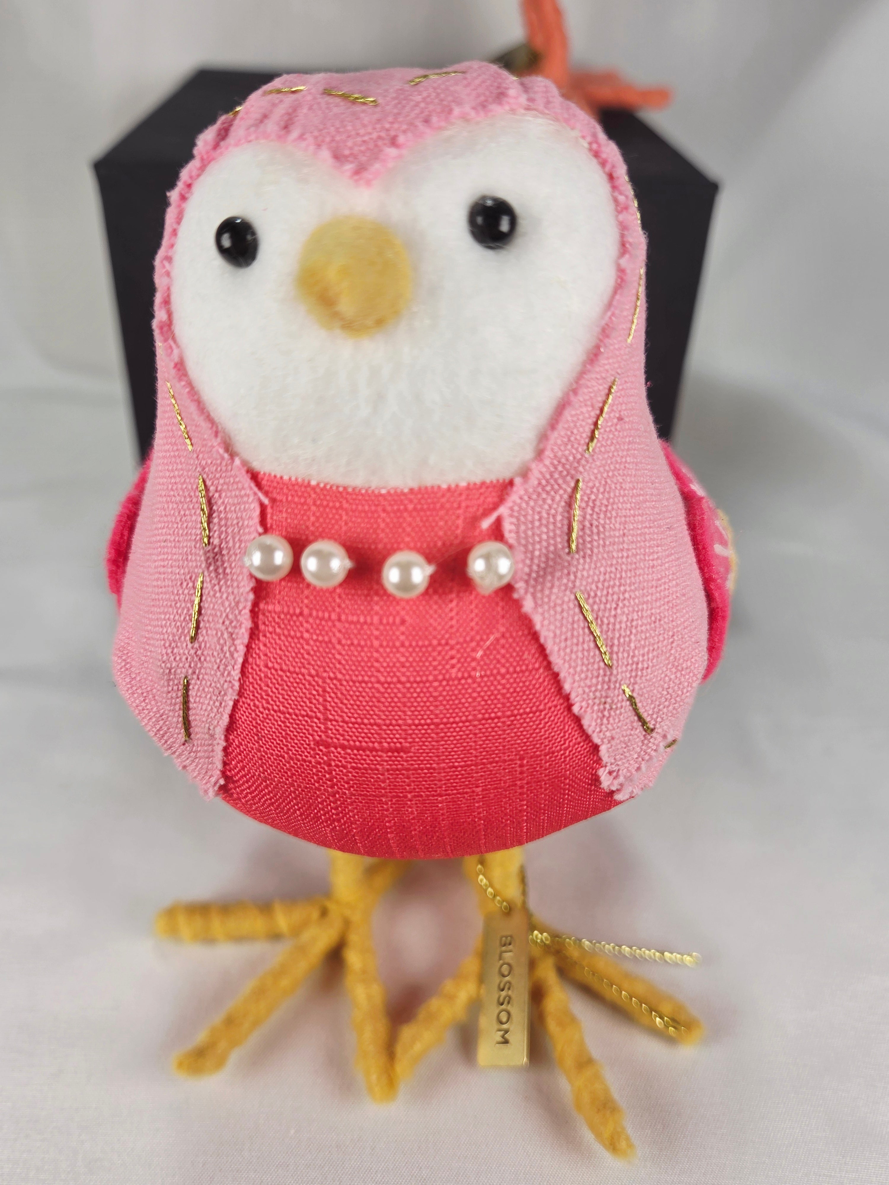Spritz Birds Set of 5 Beezy Saffron Wheatly Blossom Coopster Plush Decor Collection