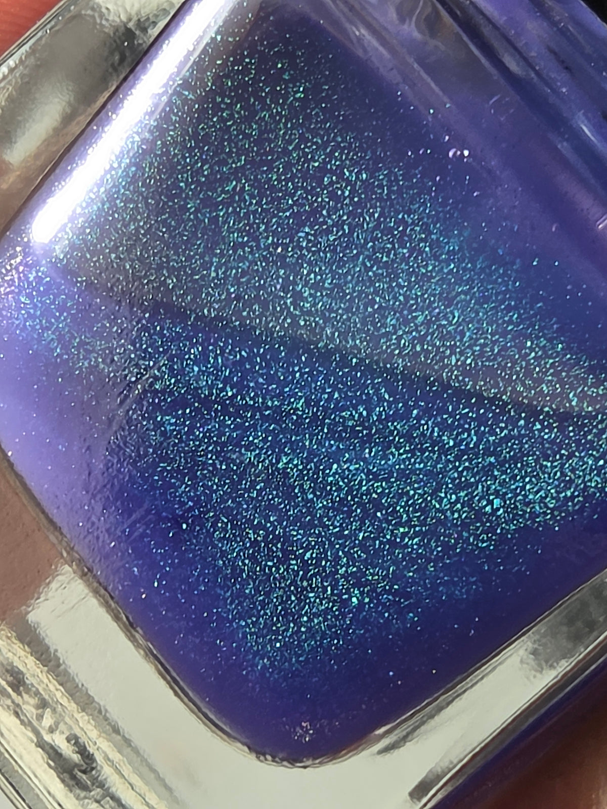 Aetherswamp – Sheer Indigo Blue Green Shift Handmade Indie Nail Lacquer | Liquid Krystal Co.