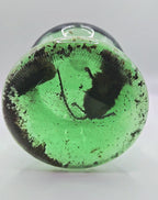 Vintage Green Glass Curiosity Bottle with Naturally Preserved Oddity