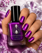 Ether Flames | NOT FOR SALE  Violet Nail Polish | Hot Pink Flash Shimmer | Liquid Krystal Co. - Prototype - 2027