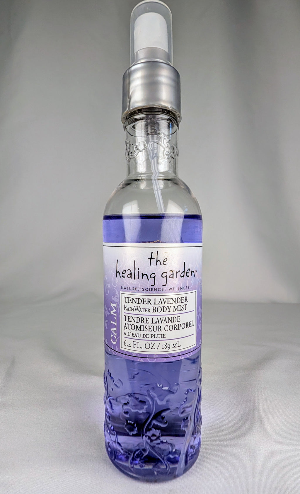 Vintage The Healing Garden Tender Lavender RainWater Body Mist 6.4oz Rare Lavender Aromatherapy Spray