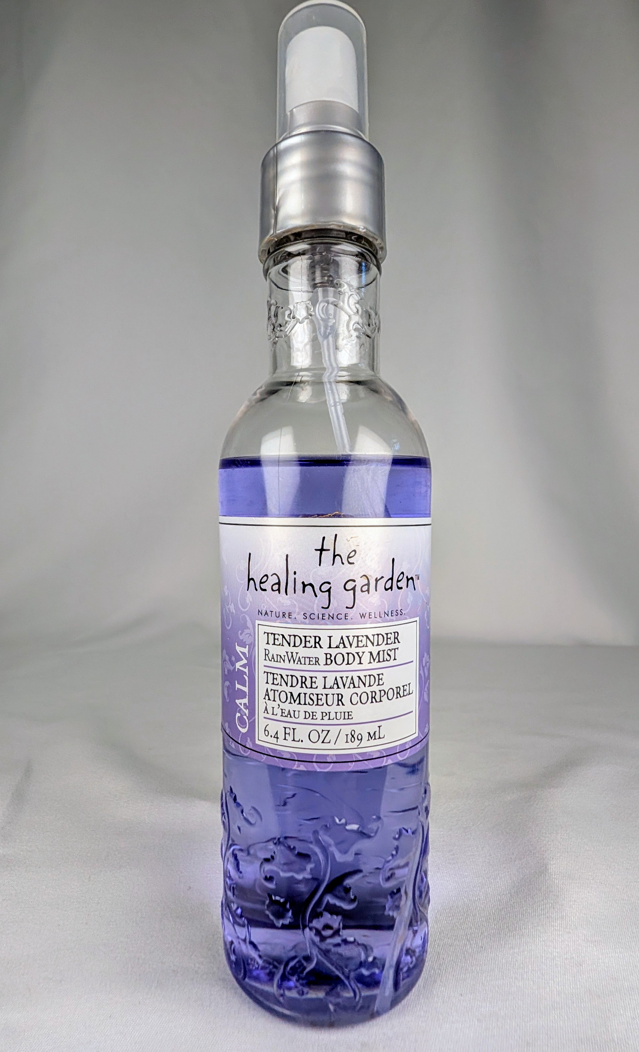 Vintage The Healing Garden Tender Lavender RainWater Body Mist 6.4oz Rare Lavender Aromatherapy Spray