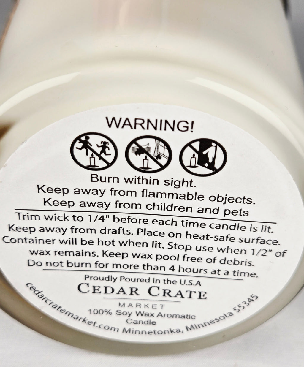 Cedar Crate Market “Our Friendship Is Like This Candle” 10 oz Premium Soy Candle Citrus Lavender Woody Funny Friendship Candle
