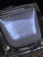 Mystic Foglight - Gray Nail Polish with Multicolor Shimmer | Liquid Krystal Co. Handmade Indie Lacquer
