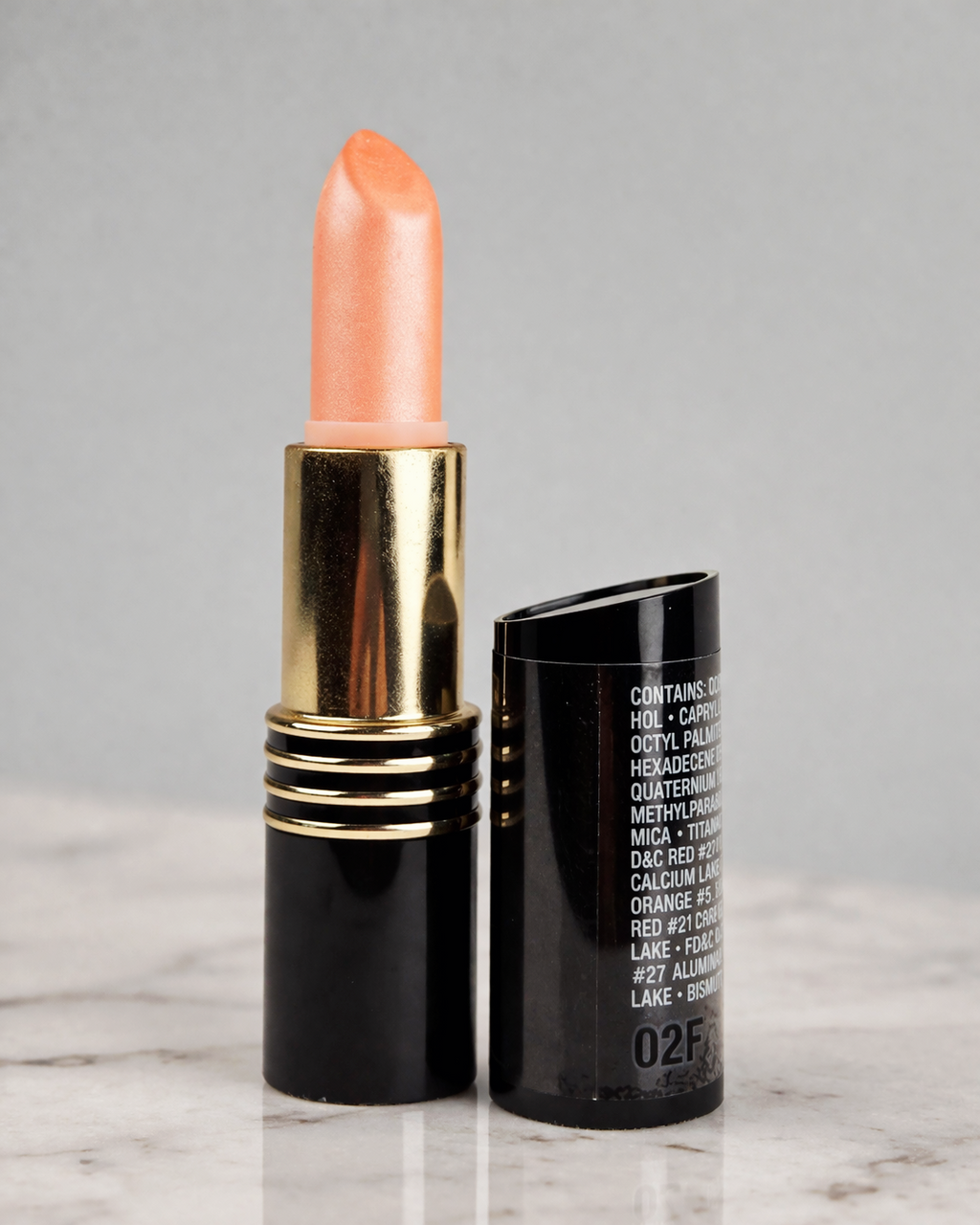 Vintage Revlon Super Lustrous Frost Lipstick 02 Silver City Pink Peach Frost Shimmer Classic Tube