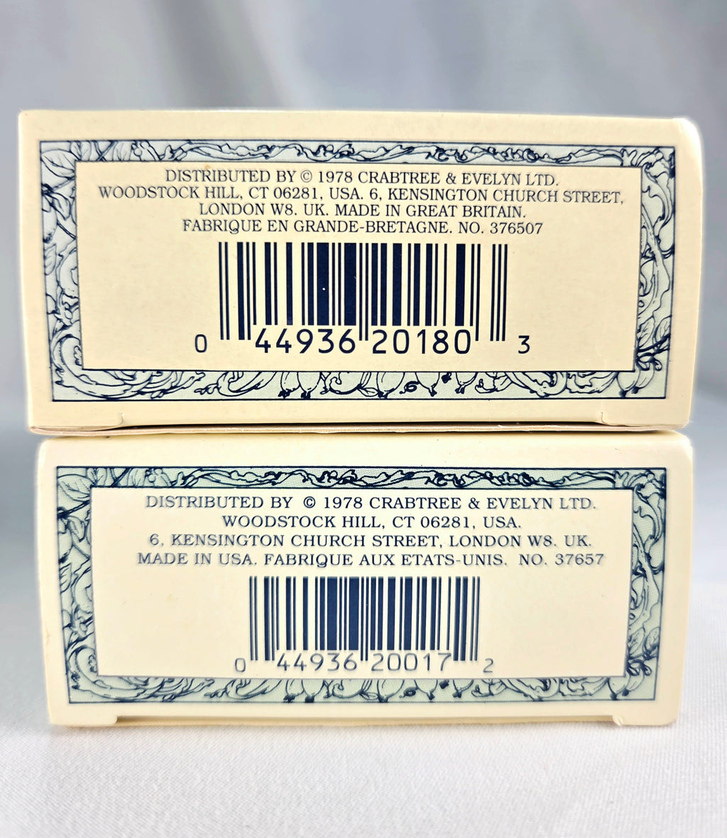 Vintage Crabtree & Evelyn Sea Shell Soap Collection | Jojoba Oil Guest Soaps & Bath Bars | 5 Piece Coastal Bath Set 1978