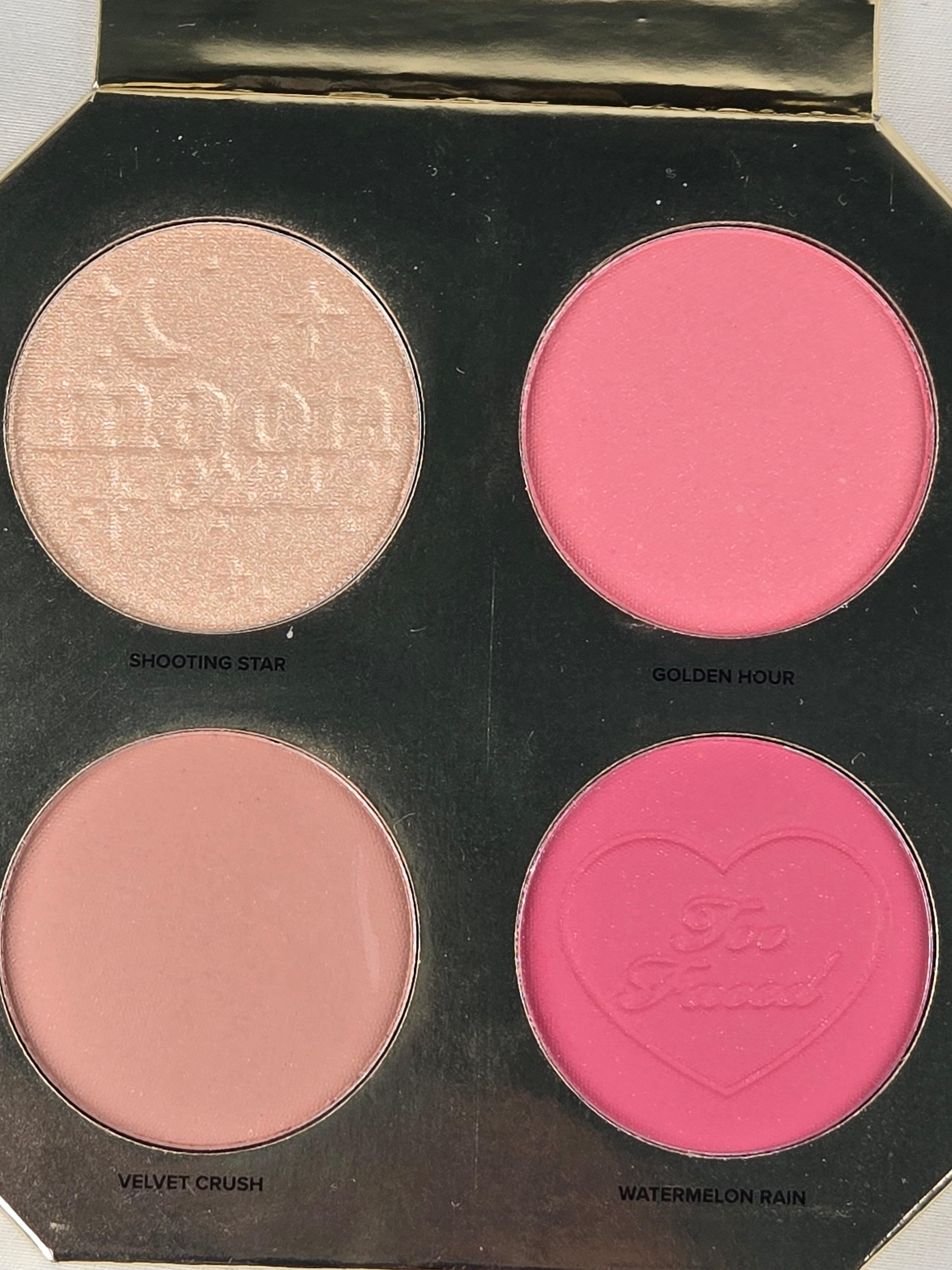 Too Faced Limited Edition Blush & Highlighter Palette — Radiant Glow Quad