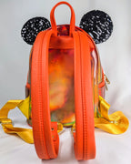 Disney Parks Loungefly Halloween Minnie Mouse Holographic Sequin Mini Backpack NWOT