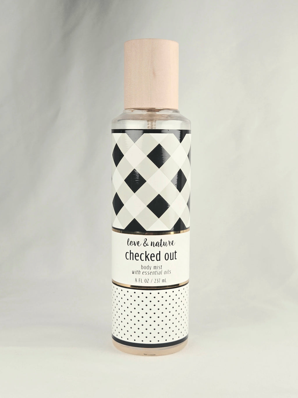 Love & Nature “Checked Out” Body Mist 8 oz | Fresh Floral Musk Essential Oil Mist