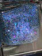 Atlantean Aetherdust— Clear Blue Purple Iridescent Flake Nail Polish Topper with Holographic Sparkle | Liquid Krystal Co.