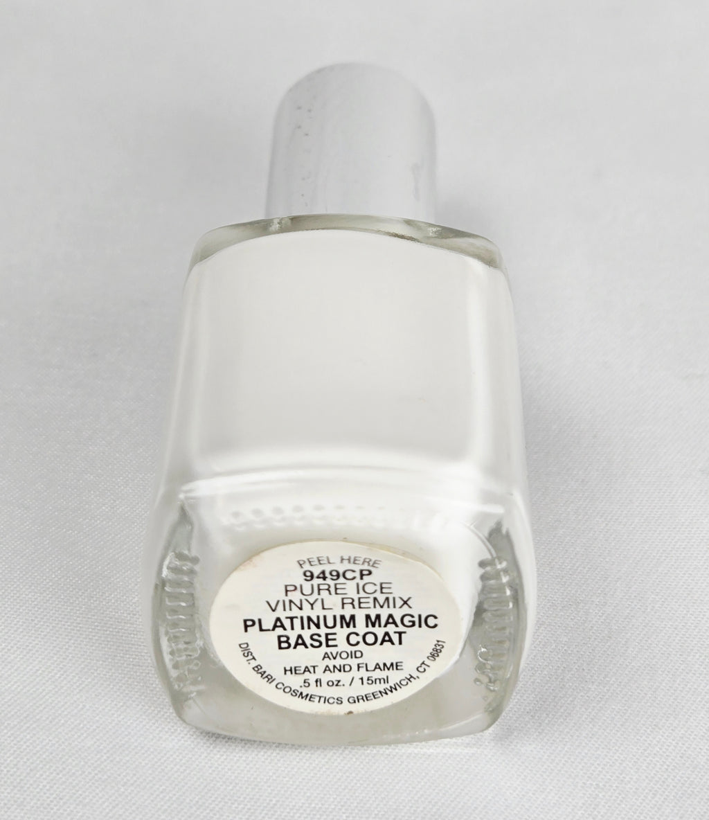 Pure Ice Platinum Magic Base Coat Art in Motion Vintage Nail Polish Rare