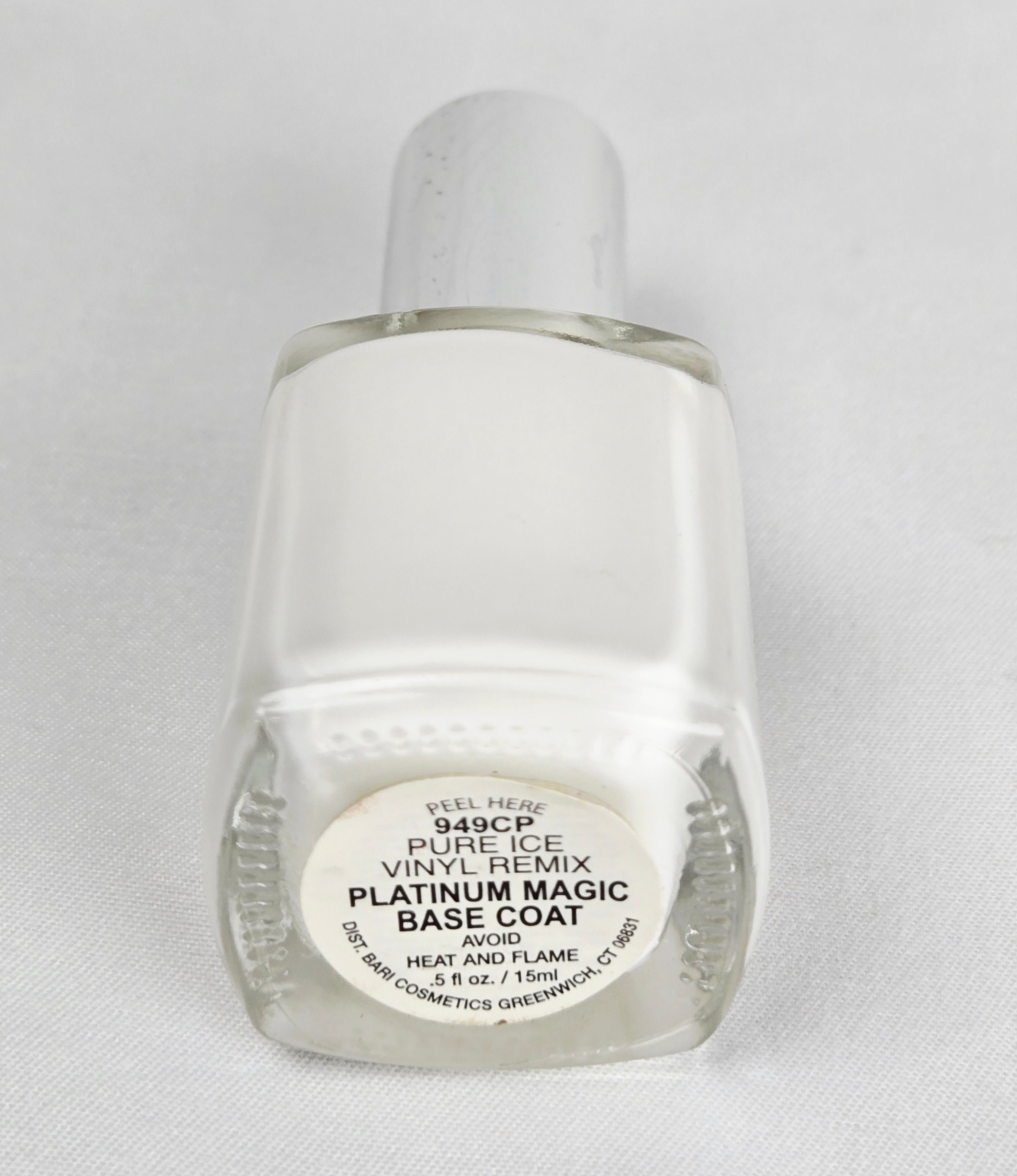 Pure Ice Platinum Magic Base Coat Art in Motion Vintage Nail Polish Rare