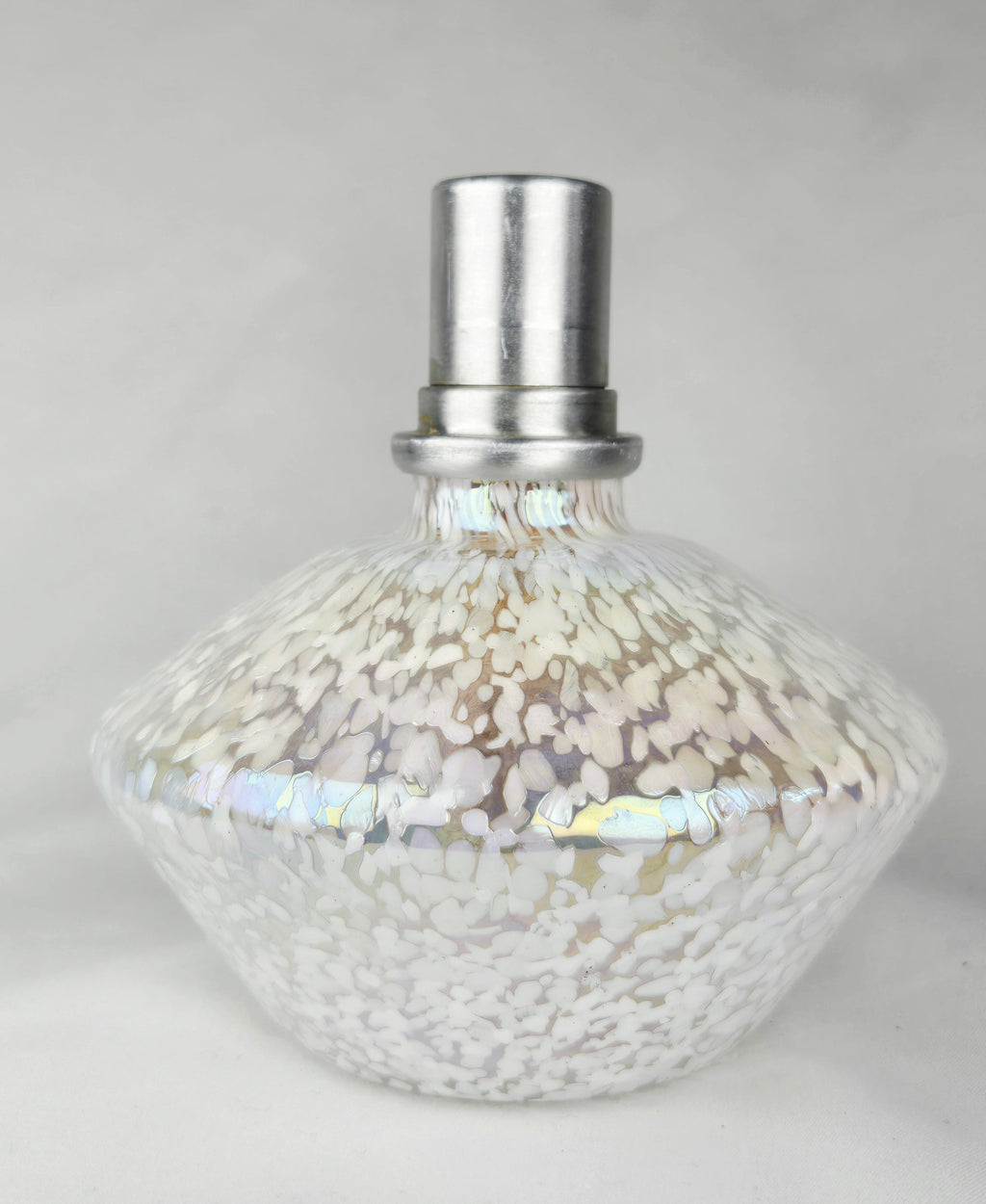 Iridescent Mosaic Glass Oil Lamp w/ Cap | Handblown Look | Cozy Hearth & Home Décor