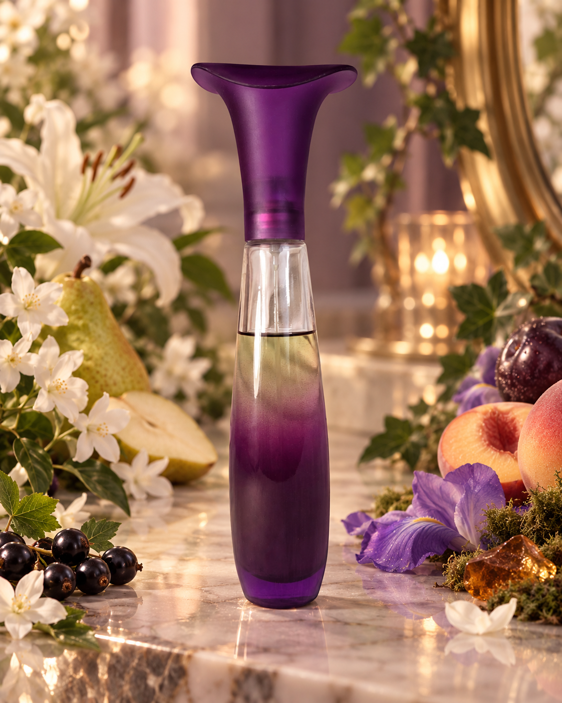Gilles Cantuel Flowers Purple Eau de Toilette 3.4 oz 100 mL Floral Fruity Perfume