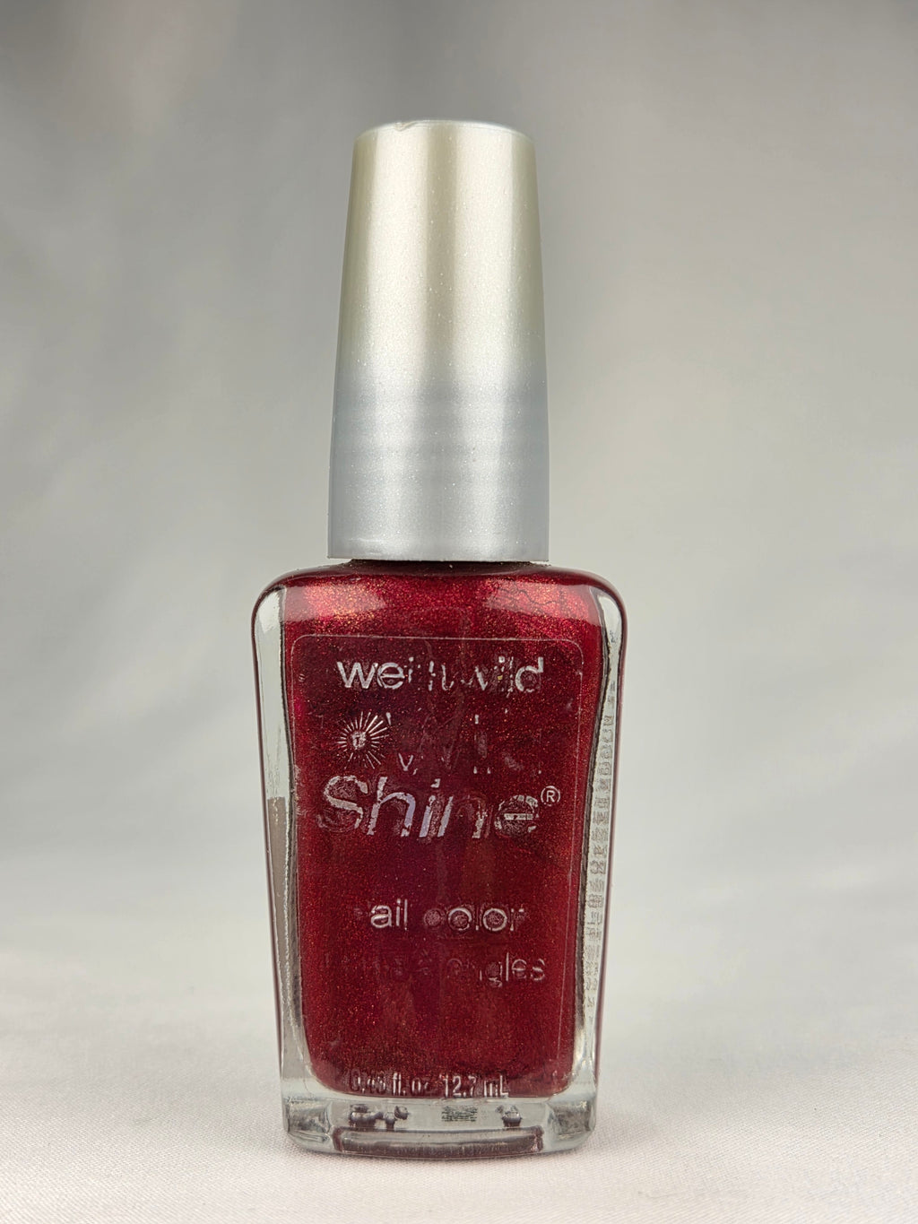 Wet n Wild Wild Shine Burgundy Frost Nail Polish 90s Vintage Burgundy Shimmer Collectible